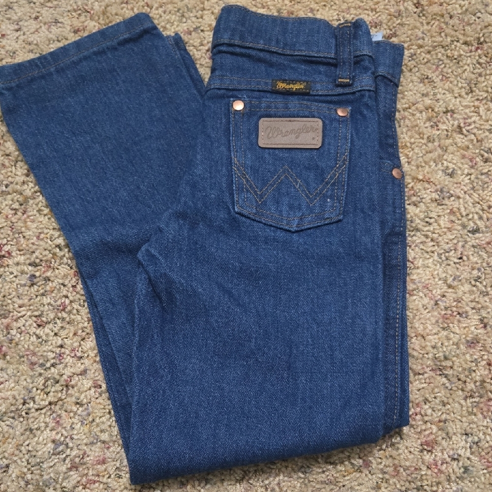 Wrangler Boy’s Bootcut Jeans in Deep Blue Denim NWOT